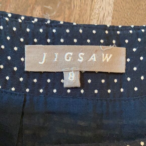Jigsaw skirt with tiny polkadots- size 8 - Picture 4 of 8